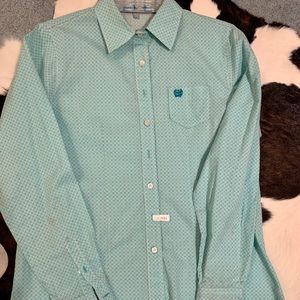 Cinch button down shirt size large